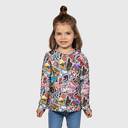 Лонгслив детский MIX, цвет: 3D-принт — фото 2