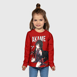 Лонгслив детский Убийца Акаме, цвет: 3D-принт — фото 2