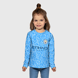 Лонгслив детский Manchester City 2021 Home Kit, цвет: 3D-принт — фото 2