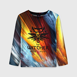 Лонгслив детский The Witcher Ведьмак Logo, цвет: 3D-принт