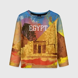 Лонгслив детский Египет Пирамида Хеопса, цвет: 3D-принт