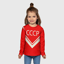 Лонгслив детский СССР хоккейная форма, цвет: 3D-принт — фото 2