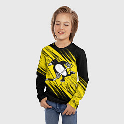 Лонгслив детский Pittsburgh Penguins Sport, цвет: 3D-принт — фото 2