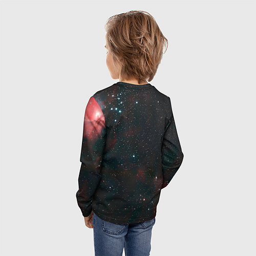 Детский лонгслив Startrek iron logo and space / 3D-принт – фото 4
