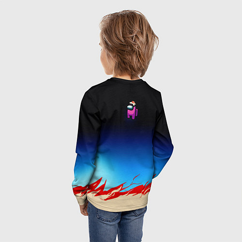 Детский лонгслив Among us / 3D-принт – фото 4