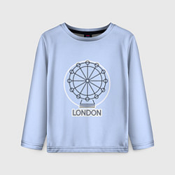 Лонгслив детский Лондон London Eye, цвет: 3D-принт