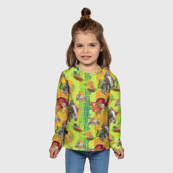 Лонгслив детский Jungle Book pattarn, цвет: 3D-принт — фото 2