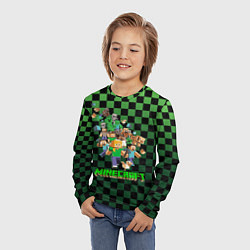 Лонгслив детский Minecraft, цвет: 3D-принт — фото 2