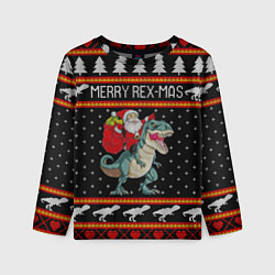 Детский лонгслив Merry Rex-mas