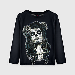 Детский лонгслив Санта Муэрте