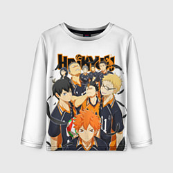 Лонгслив детский ВОЛЕЙБОЛ!! HAIKYUU!!, цвет: 3D-принт
