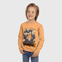 Лонгслив детский Аниме Волейбол, цвет: 3D-принт — фото 2