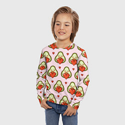 Лонгслив детский Love Avocado, цвет: 3D-принт — фото 2