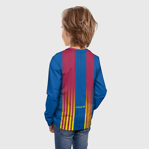 Детский лонгслив FC Barcelona El Clasico La Liga 202122 / 3D-принт – фото 4