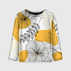 Детский лонгслив Цветы