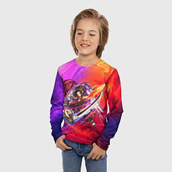 Лонгслив детский Шаман Кинг Йо Асакура, цвет: 3D-принт — фото 2