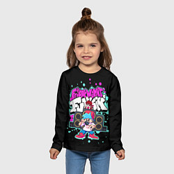 Лонгслив детский Friday Night Funkin, цвет: 3D-принт — фото 2