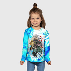 Лонгслив детский КЛИНОК РАССЕКАЮЩИЙ ДЕМОНОВ, цвет: 3D-принт — фото 2