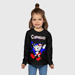 Лонгслив детский Cuphead, цвет: 3D-принт — фото 2