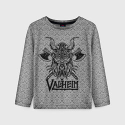 Детский лонгслив Valheim Viking dark