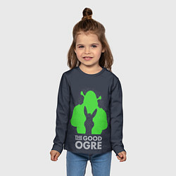Лонгслив детский Shrek: Im good ogre, цвет: 3D-принт — фото 2