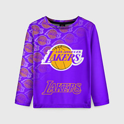 Лонгслив детский LOS ANGELES LAKERS ЛЕЙКЕРС, цвет: 3D-принт