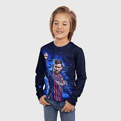 Лонгслив детский Lionel Messi Barcelona 10, цвет: 3D-принт — фото 2