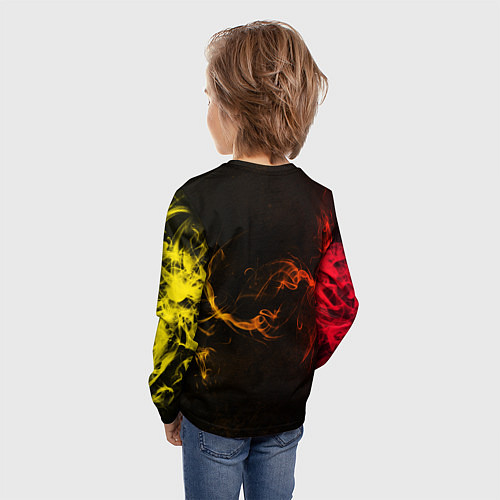Детский лонгслив Сборная Германии / 3D-принт – фото 4