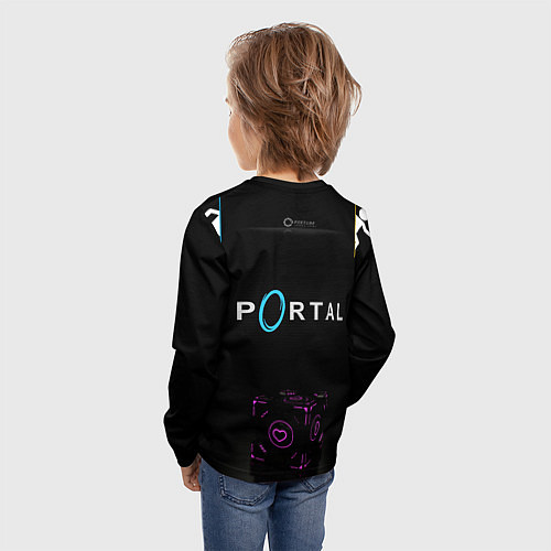 Детский лонгслив Portal 2,1 / 3D-принт – фото 4