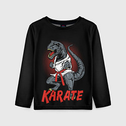 Лонгслив детский KARATE T-REX, цвет: 3D-принт