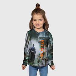 Лонгслив детский Деревня Призрак Цусима Z, цвет: 3D-принт — фото 2