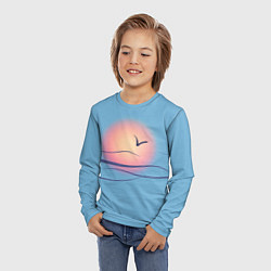 Лонгслив детский Солнечный шар, цвет: 3D-принт — фото 2