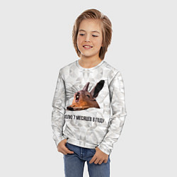 Лонгслив детский Сурок, цвет: 3D-принт — фото 2