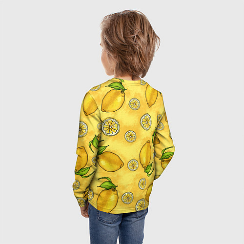 Детский лонгслив Лимончик / 3D-принт – фото 4