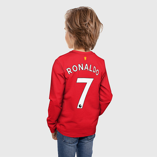Детский лонгслив Роналду Манчестер Юнайтед / 3D-принт – фото 4