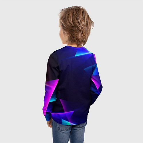 Детский лонгслив КУРОО ТЕЦУРО TETSURO NEON / 3D-принт – фото 4