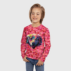Лонгслив детский Радужный пёсель, цвет: 3D-принт — фото 2