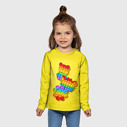 Лонгслив детский АНТИСТРЕСС ПОП ИТ POP IT, цвет: 3D-принт — фото 2