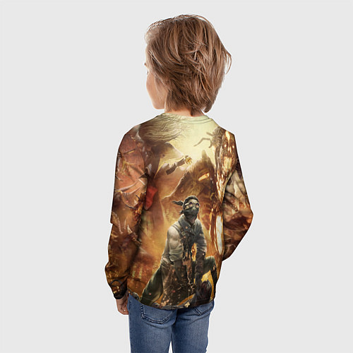 Детский лонгслив Dead by Daylight убийцы / 3D-принт – фото 4