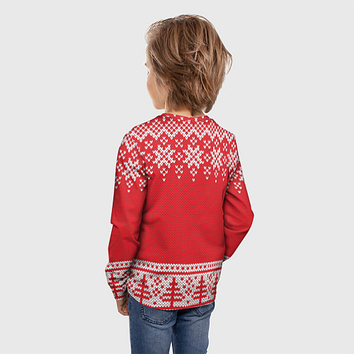 Детский лонгслив Зимний лес / 3D-принт – фото 4