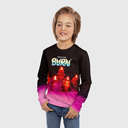 Лонгслив детский Deep Purple - Burn, цвет: 3D-принт — фото 2