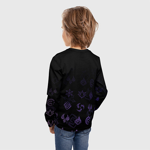 Детский лонгслив Сёгун Райдэн Genshin Impact / 3D-принт – фото 4