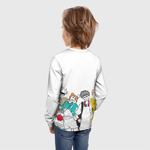 Детский лонгслив Итадори Юдзи - Jujutsu Kaisen / 3D-принт – фото 4