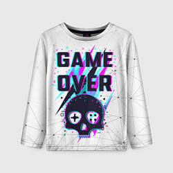 Детский лонгслив Game OVER - NEON 3D