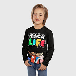 Лонгслив детский Toca Life: Friends, цвет: 3D-принт — фото 2