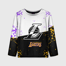 Лонгслив детский Коби Брайант Los Angeles Lakers,, цвет: 3D-принт