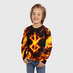 Лонгслив детский БЕРСЕРК ОГНЕННОЕ КЛЕЙМО ГАТСА, цвет: 3D-принт — фото 2