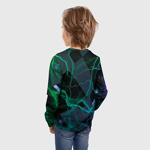 Детский лонгслив Молнии Майнкрафт / 3D-принт – фото 4