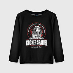 Детский лонгслив Кокер-Спаниель Cocker Spaniel
