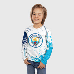 Лонгслив детский Manchester City - Футбольный клуб, цвет: 3D-принт — фото 2